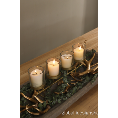Candle Holder White Pillar Candle Holders For Wedding Decoration Factory